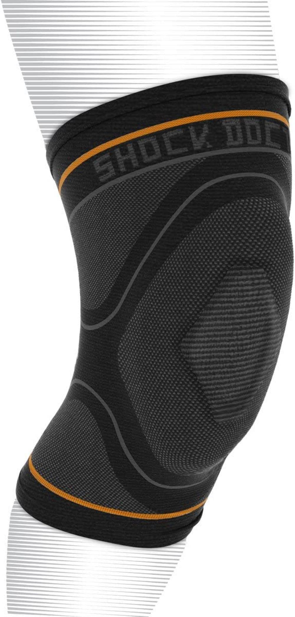 Shock Doctor Knee Compression Sleeve Patella Support, Relieves Arthritis Pain, Tendonitis & Patella Alignment Injuries for Men & Women, 1 Sleeve