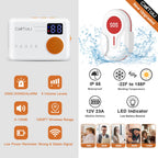 CallToU Caregiver Pager Wireless Call Button 1000FT for Elderly Monitoring Vibration Call Bell Medical Alert System with Digital Display Low Power Reminder 2 Portable Receiver 2 SOS Call Button