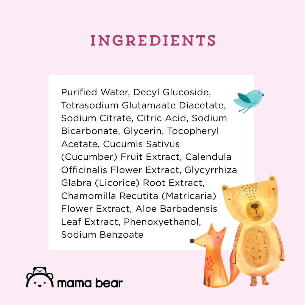 Amazon Brand - Mama Bear 99% Water Baby Wipes, Hypoallergenic, Fragrance Free,72 Count (Pack of 6)