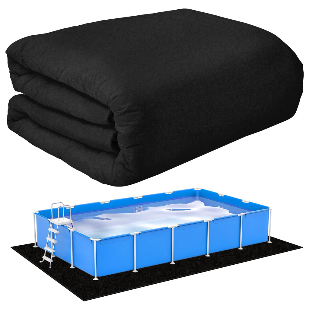 VICAMB 11 x 7.5ft Rectangular Pool Liner Pad for Above Ground Swimming Pools,220g/㎡ Heavy Duty Pool Ground Mat Under Pool Pad,Pools Bottom Liner Protector to Prevent Puncture and Extend Liner Life