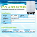Savener® S7M120 System 3 Inner and Outer Pool Filter, Compatible with 25021-0200S & 25022-0201S, Replacement for Sta-Rite System 3 S7M120, SR300 Pool Filter Cartridge, 300 Sq. Ft