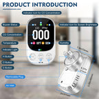 Lunarlipes Carbon Monoxide Detector Plug in Wall, 3-in-1 CO Level Monitor Alarm with Temp/Humidity Sensor, Portable Carbon Monoxide Detectors Easy to Read & Install, for Home/Hotel/RV (White-1Pack)