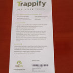 Trappify Hanging Fly Traps Outdoor: Fruit Fly Traps for Indoors | Fly Catcher, Gnat, Mosquito, & Flying Insect Catchers for Inside Home - Disposable Sticky Fly Trap for Indoor House Pest Control