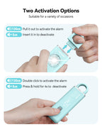 TECKNET Rechargeable Personal Safety Alarm for Women, 130dB Self Defense Keychain Alarm with SOS Strobe Light, Low Battery Notice, Personal Alarm Loud Siren Safety Keychain for Girls Kids Elderly