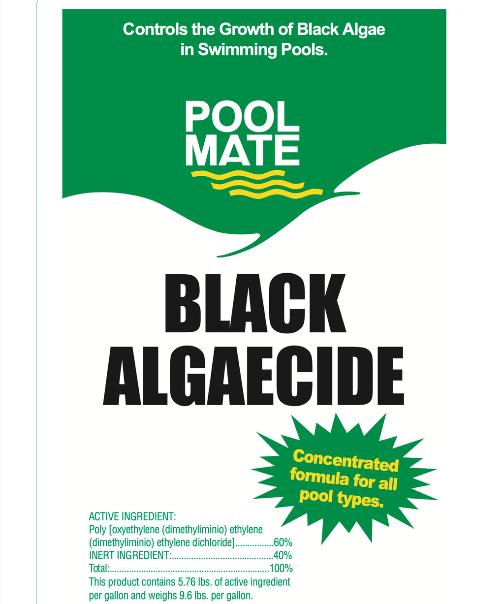 Pool Mate 1-Quart 2-Pack Concentrated Black Algaecide, Algaecide for Pool, Made in USA