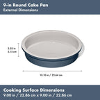 OXO Good Grips Non-Stick Pro Ceramic Coated Metal Bakeware 9” Round Cake Pan – Storm Blue