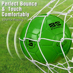 Shappy 2 Pcs Operation Christmas Soccer Balls Bulk with Pump, Mesh Bag Official Size 3 4 5 Indoor Outdoor Soccer Ball for Game Practice Training Sport Soft Soccer Gift for Child Adult(Size 4,Green)