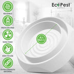 Bed Bug Interceptors – 12 Pack | Bed Bug Blocker (Pro) Interceptor Traps | Insect Trap, Monitor, and Detector for Bed Legs (White)