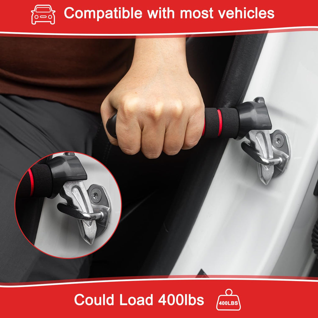 3 in 1 Car Door Handle for Elderly,Car Cane,Car Handle Assist Support Handle Multifunction Handle Car Door Latch Handle for Seniors and Handicapped,Window Breaker Seatbelt Cutter
