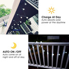 White 2-Pack 100 LED 64FT Crystal Globe Solar Christmas Lights Outdoor, Waterproof Solar String Lights Outdoor Decorative, 8 Lighting Modes Solar Patio Lights for Christmas Decor Garden Wedding Party