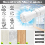 AIZESI 2pcs Spring Tension Rods Adjustable 26 to 39 inch Small Tension Curtain Rod No Drilling Expandable Spring Loaded Curtain Rod,Suitable for Doors and Windows 28 to 36 inch, White