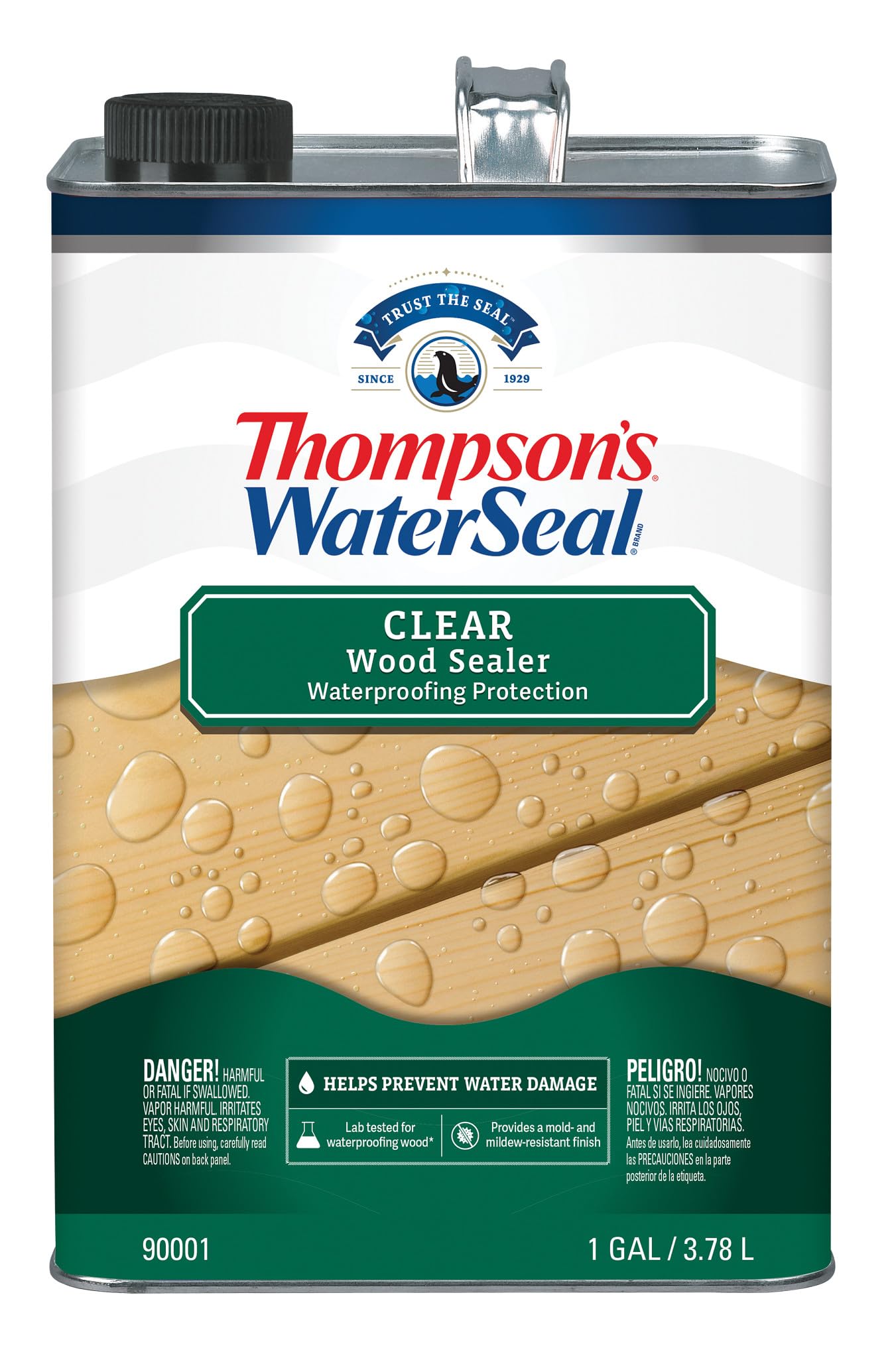Thompson's WaterSeal Clear Wood Sealer, Clear, 1 Gallon