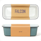Falcon Enamelware Loaf Tin, Heavy-Gauge Steel, Enamel Tin 12"x 5", Oven Safe to 530°F, Dishwasher Safe & Freezer Safe (Pigeon Gray)