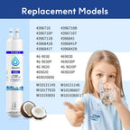 BELVITA Water Filter Compatible with EDR3RXD1, 4396841, 4396710, Filter 3, 46-9083,46-9030, 9030, 9083 Refrigerator Water Filter (3 Pack)