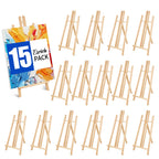 ESRICH 15pcs 17 Inch Tabletop Easels, Easel Stand for Painting,Tripod, Paint Party Easel, Kids Student Desktop Easel for Painting,Paint Easel for Canvas Paints