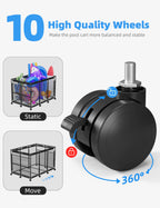 POOLHOUR Pool Float Storage – XXL Large Outdoor Pool Toy Storage Organizer for Pool Noodles, Toys, Floats, Balls,Equipment, Mesh Rolling Storage Organizer Bin, Black