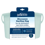 Dr. Brown's Microwave Steam Sterilizer Bag for Baby Bottles, Breast Pump Parts & Other Toddler Accessories, 100% Silicone, Reusable Sterilizing Bag