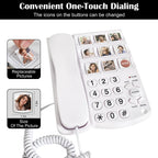 It can Edit 9 one Touch Memory Speed Dialing and Images, Elderly Image Phone, Phone for Patients with Alzheimer's Disease and Enlarged Phone for Patients with Hearing Impairment