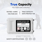 Ayssmac 6.0Ah Replacement Battery for Sun Joe Snow Joe iON+ 24V Series Li-ion Cordless Power Tools, Compatible with 24VBAT-LTW/XR/LTE/LTX/LT Battery,24V-X2-21LMSP 24V-X2-21LM 24V-X2-PW1200 24V-X2-16LM