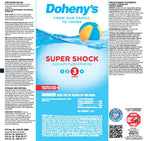 Doheny's Super Pool Shock | Pro-Grade Chlorine Shock, Quick-Dissolving, Fast-Acting 68% Cal-Hypo Granular Pool Shock | 24 x 1lb Bags, Proudly Made in the USA