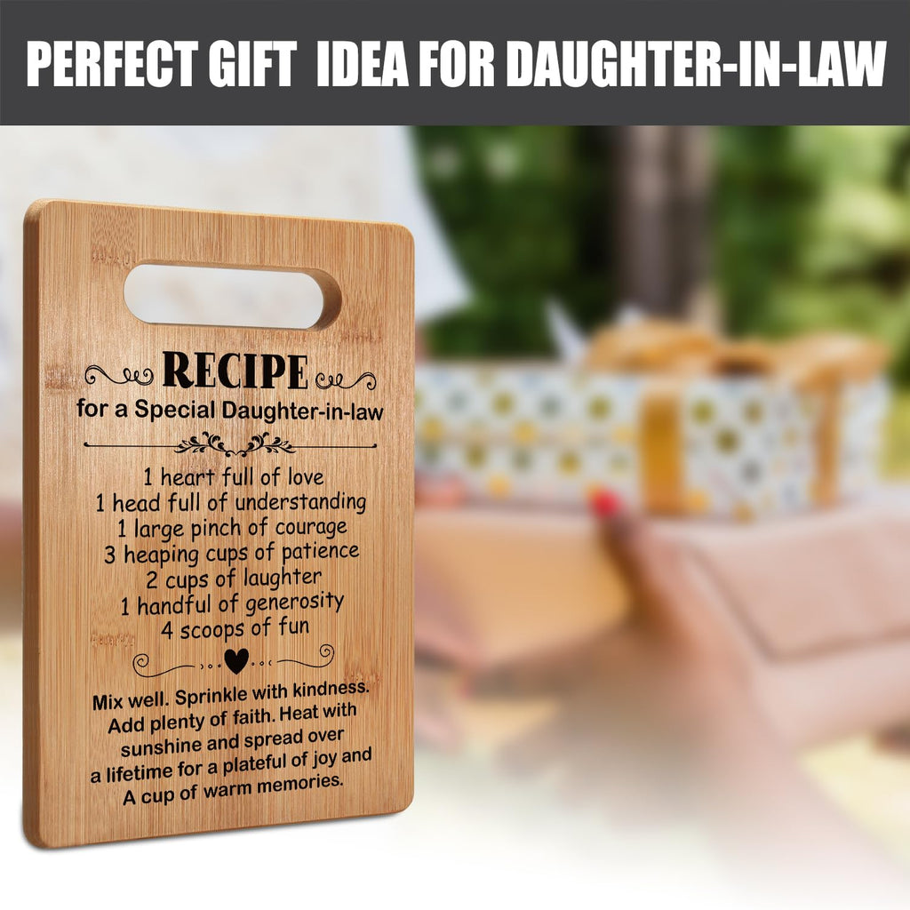 Popular Daughter-in-Law Gifts, Cutting Board Gift for Daughter-in-Law, Cute Daughter-in-Law Gifts from Mother-in-Law, Daughter-in-Law Gift for Mothers Day, Birthday, Wedding, Christmas