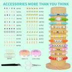 Friendship Bracelet Kit, 14,000pcs 48 Colors Bracelet Making Kit Clay Beads with Number Letter Bead Set Concert Merch Arts and Crafts Gifts for Kids Teen Girls Jewelry Making Supplies Bracelet Maker1