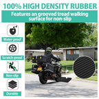 Linkloos 1.5" Rise Rubber Threshold Ramp, 2204Lbs Recycled Rubber Power Threshold, 35.4" L x 7.87" W Non-Slip Surface Solid Threshold Ramp is Adjustable and Cuttable for Wheelchairs, Power Scooters
