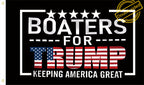 WENWELL Boaters for Trump 2024 Flag Double-Sided 3x5 Ft, Keeping America Great Flags Outdoor, Donald Trump President Flag for Boat with 2 Brass Grommets, Fade Resistant Durable Polyester