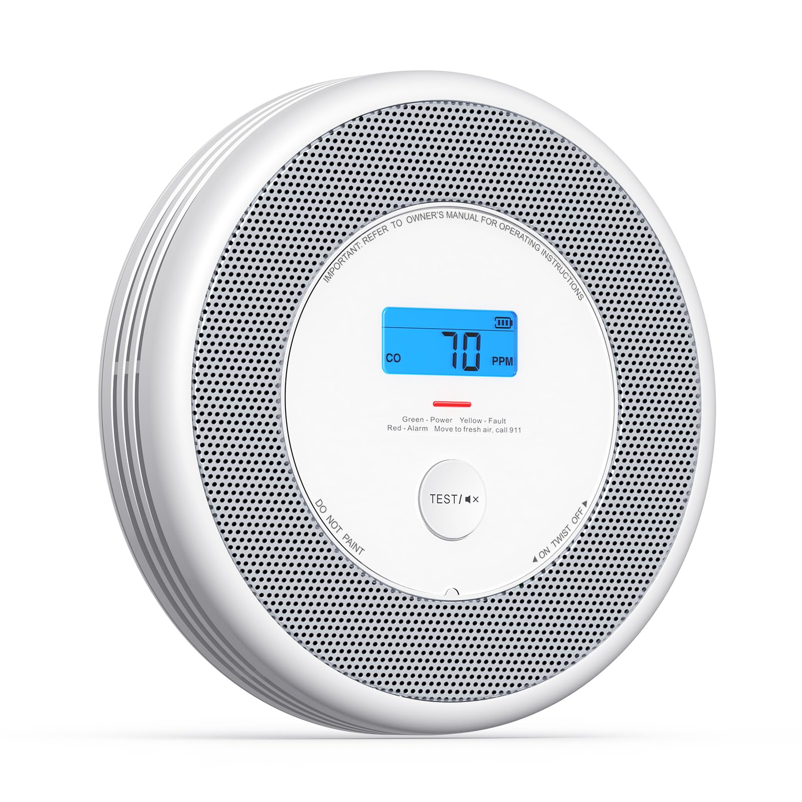 X-Sense Combination Smoke and Carbon Monoxide Detector with Voice Location, Interconnected Smoke Detector Carbon Monoxide Detector Combo with Base Station (Not Included), Model XP0A-MR, 1-Pack