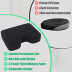 BALAPET Cooling Gel Rowing Machine Seat Cushion for The Concept 2 Rowing Machine, Memory Foam Row Machine Rower Pad, Fits Water Rower Pad, Crew Boat, Sculling