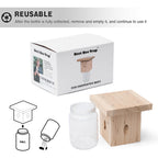 1 PCS Wood Carpenter Bee Trap for Outside - Best Bee Trap - Nature Hanging Carpenter Bee Traps Plastic Jar Outdoor - Insect Traps