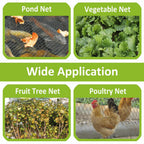 POYEE 7.5 x 100 FT Bird Netting for Garden Woven Mesh Garden Netting for Plants, Vegetable, Fruit Trees, Blueberry Bushes, Strawberries Against Birds, Deer, Squirrels and Other Animals