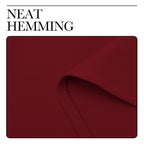 NICETOWN Holiday Christmas Decor Thermal Insulated Solid Grommet Blackout Curtains/Drapes for Living Room (1 Pair, 42 by 63 inches, Burgundy Red)