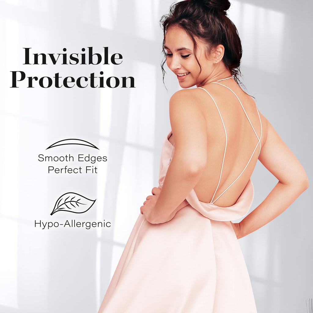 4 Pairs Pasties Women Nipple Covers Reusable Adhesive Silicone Nippleless Covers Bra for Dress Cream (2 Round+2 Flower)