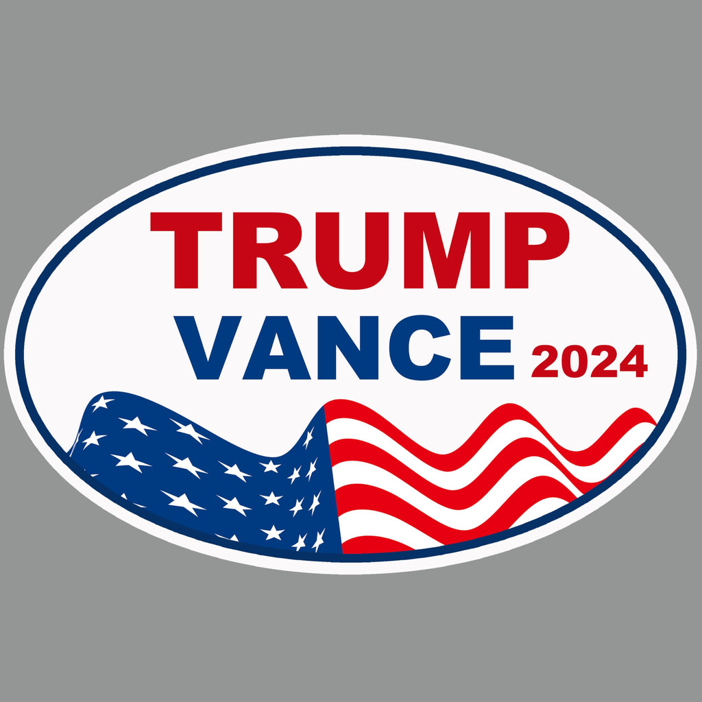 2 Pack Trump Vance 2024 Magnet, Reflective Magnetic Car Bumper, Donald Trump JD Vance President 2024 Car Magnet, 9.37" x 5.82"