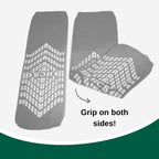 HCS Bariatric Hospital Socks with Grips for Women & Men (6 Pairs) - Non Slip Socks for Elderly/Non Skid Socks for Seniors - Fall Risk Patient Slippers (Gray, Bariatric)