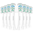Replacement Brush Heads Compatible with Philips SoniCare Electric Toothbrushes Handle, Toothbrush Heads of Effective Cleaning, for Snap-on System, 8 Pack, White