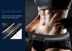 Sports Running Belt,Outdoor Dual Pouch Sweatproof Reflective Slim Waist Pack,Fitness Workout Belt Fanny Pack Compatible with iPhone 11/11 Pro Max/X/Xr/Xs Max/8/7, Galaxy Note 10/10 Plus, S20/S10
