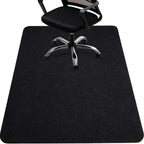 HomeMall Office Chair Mat for Hardwood and Tile Floor, 55" x 35" Computer Chair Mat, Non-Slip Floor Protector, Under Desk Mat for Rolling Chair, Black
