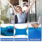 LYUANEC Gel Seat Cushion for Long Sitting, (18.5 Inch Extra Large Cushion) Soft＆Breathable Gel Cushions for Pressure Relief, Wheelchair Seat Cushions, Honeycomb Seat Cushions, Office Chair Cushions