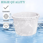 Neowah 8" Pool Skimmer Basket for Inground Pool, Compatible with Pentair U-3 Skimmer Basket 08650-0007 and Hayward SP1070 SPX1070E Pool Basket,with Built-in Brass Weight, Handle and Rubber Grip