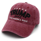 Trump Hat Trump Merchandise Take America Back Donald Trump Slogan Hat Embroidered Adjustable Baseball Cap