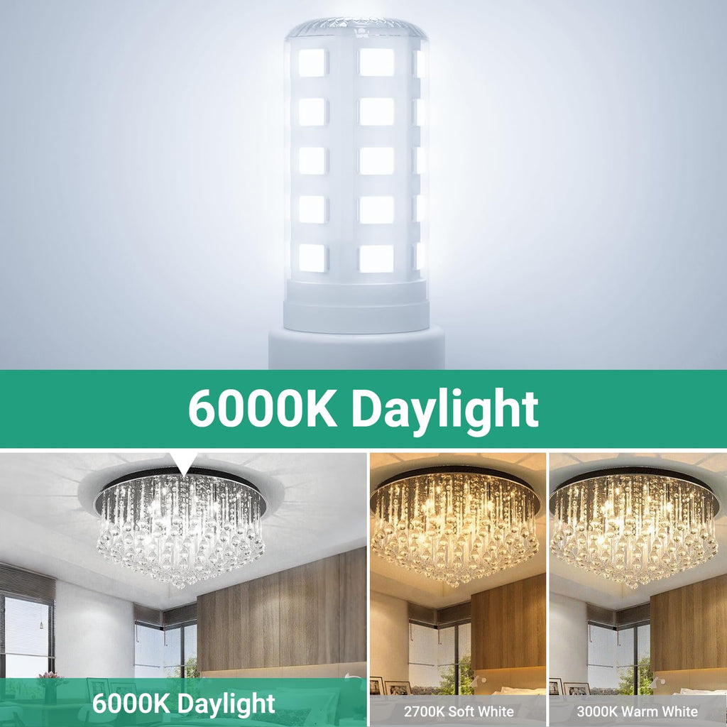 TJOY G9 LED Bulb 4W, 6000K Daylight 6 Pack, Equivalent 40 Watt T4 G9 Halogen Replacement, G 9 Bi-pin Base Light Bulbs for Chandelier, 120V 450 LM 360 Beam Angle for Home Lighting, Non-dimmable
