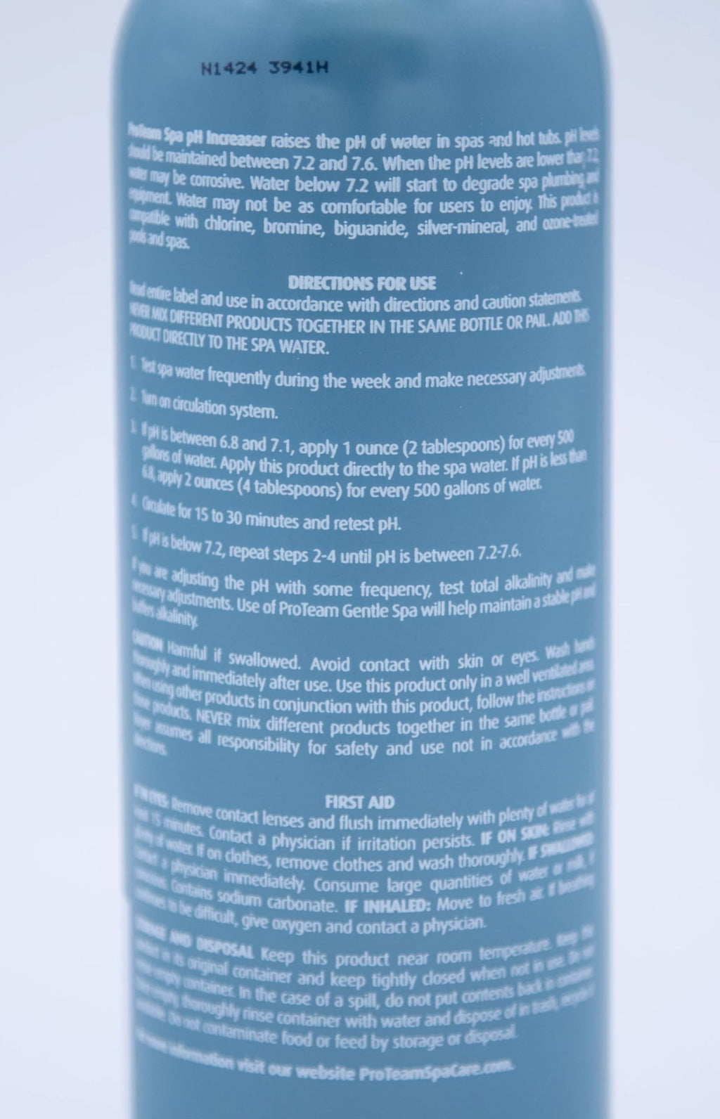 ProTeam Spa pH Increaser for Hot Tub - pH Up Hot Tub pH Increaser - with SplashWiz Hot Tub Chemicals Care Guide e-Book - Made in USA (1 lb)