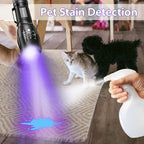 MOWETOO UV Flashlight, 2 in 1 395 nm LED Flashlight with UV Black Light & White Light, 500LM, 4 Modes & Waterproof Pet Urine Detector (1 Pack)