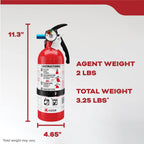 Kidde Fire Extinguisher for Home & Office Use, 5-B:C, 3.2 Lbs., USCG Approved with Strap Bracket (Included)