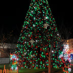 82FT 200 LED Red Green Christmas Lights Outdoor/Indoor, Timer & Memory Function & 8 Modes, Extendable Green Wire, Waterproof Fairy String Lights for Xmas Tree Holiday Party Garden Yard (Red & Green)