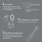 Twelve South AirFly SE | Bluetooth Wireless Transmitter/Adapter for AirPods/Wireless or Noise-Cancelling Headphones; use on Airplanes and Gym Equipment, 20+ hr Battery Life