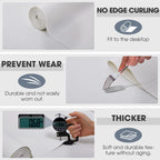 Drawer and Shelf Liner, Non-Slip Kitchen Cabinet Liners Non-Adhesive Thick Strong Grip Waterproof Washable Mats Protect Dresser Shelves Cupboard Bathroom Cabinets, White, 12 in X 10 FT