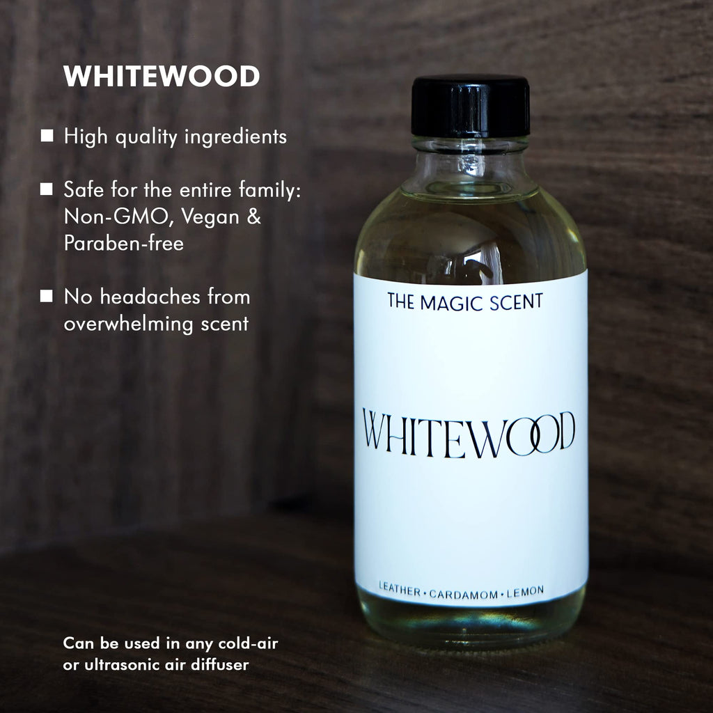 The Magic Scent "Whitewood" Oils for Diffuser - HVAC, Cold-Air, & Ultrasonic Diffuser Oil - HVAC scents Inspired by The 1 Hotel, Miami Beach - Essential Oils for Diffusers Aromatherapy (200 ml)